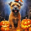 Halloween Border Terrier Paint By Number