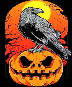 Halloween Crow Paint By Number