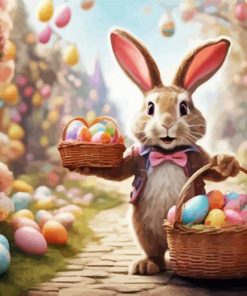 Happy Easter Bunny Paint By Number