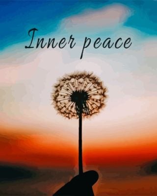 Inner Peace Flower Paint By Number