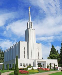 Lds Swiss Temple Building Paint By Numbers