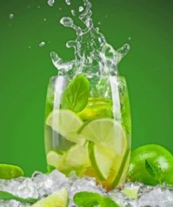 Lime Cocktail Paint By Numbers