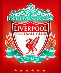 Liverpoool FC Crest Football Paint By Numbers