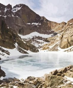 Chasm Lake Rocky Colorado Paint By Number