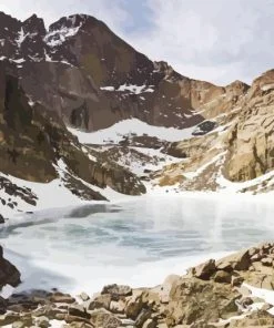 Chasm Lake Rocky Colorado Paint By Number