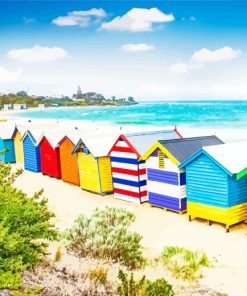 Melbourne Australia Beach Paint By Number