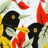 Mid Century Birds Paint By Numbers
