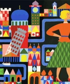 Modern Mid Century Art paint by numbers