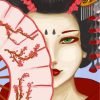 Modern Japanese Geisha Paint By Numbers