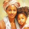 Mother And Daughter Portrait Paint By Number