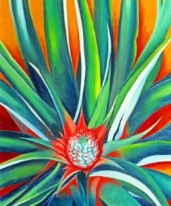 O Keeffe Pineapple Bud Paint By Numbers