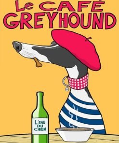 Parisien Greyhound Paint By Number