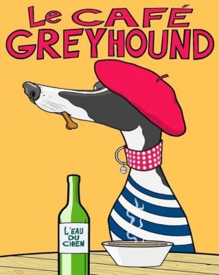 Parisien Greyhound Paint By Number