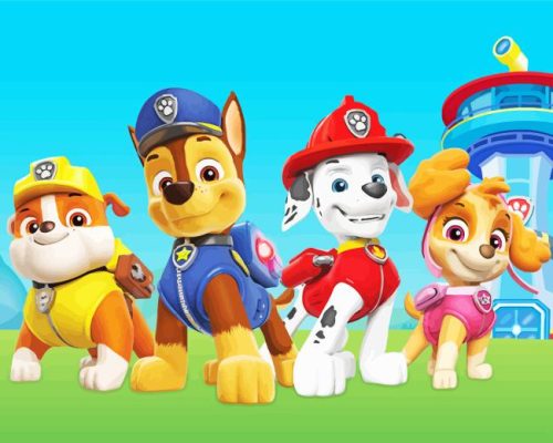Paw Patrol Paint By Number