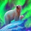 Polar Bear Northern Lights Paint By Number