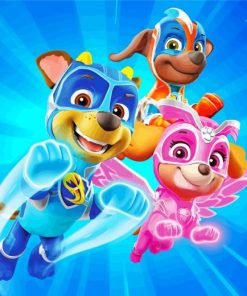 Powerful Paw Patrol Paint By Number
