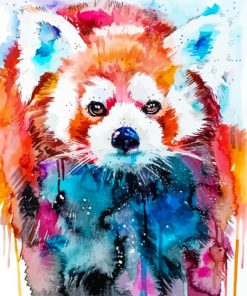 Red Panda Art Paint By Number