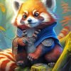 Red Panda Paint By Number