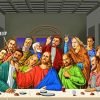 Last Supper Selfie paint by numbers