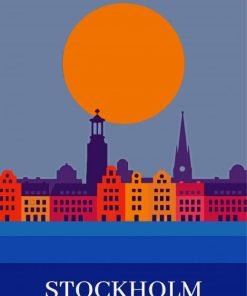 Stockholm Poster Paint By Number