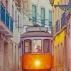 Lisbon Street Tram Paint By Numbers