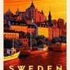 Sweden Poster Paint By Number