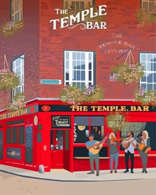 The Temple Bar Poster Paint By Number