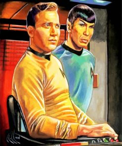 Trek Spock And James T Kirk Paint By Number