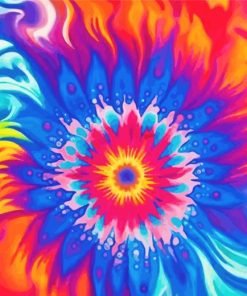 Tye Dye Art Paint By Number