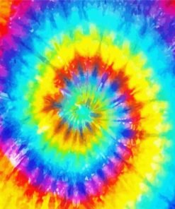 Tye Dye Colors Paint By Number