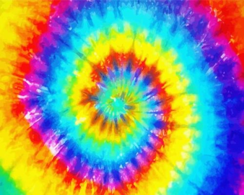 Tye Dye Colors Paint By Number