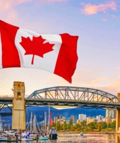 Vancouver Granville Bridge paint by numbers