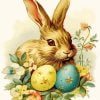 Vintage Easter Bunny Paint By Number