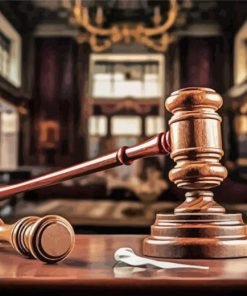 Wooden Auctioneers Hammer Paint By Number