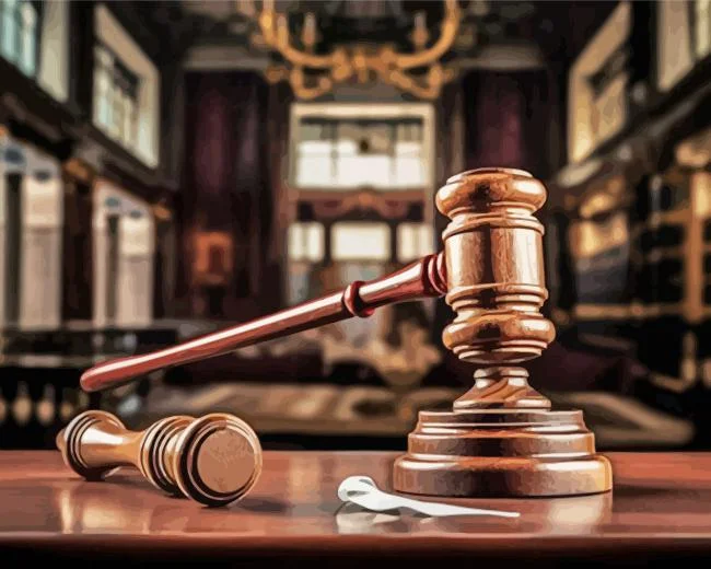 Wooden Auctioneers Hammer Paint By Number