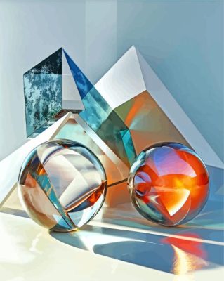 3D Geometric Shapes Paint By Number