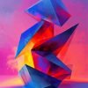 Abstract 3D Geometric Art Paint By Number