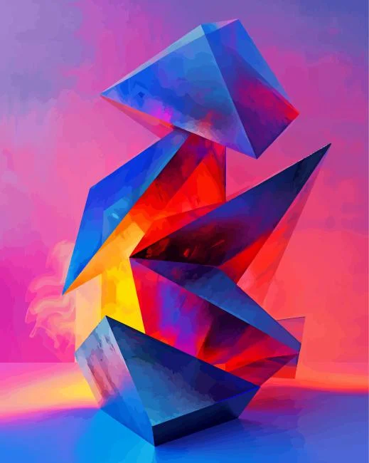 Abstract 3D Geometric Art Paint By Numbers Abstract 3D Geometric Art Paint By Number
