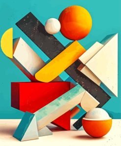 3D Geometric Paint By Number