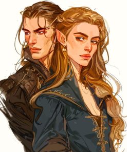 Acotar Couple Elves Paint By Number