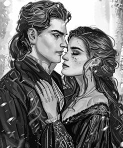 Black And White Acotar Paint By Number