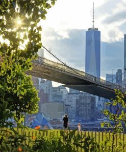 Brooklyn Bridge At Night Paint By Number