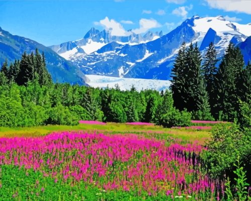 Alaska Landscape Paint By Number