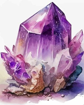 Amethyst Crystal Art Paint By Number