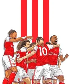 Arsenal Players Art Paint By Number