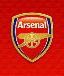 Arsenal Football Emblem Paint By Number