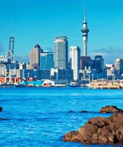 New Zealand Auckland Paint By Number