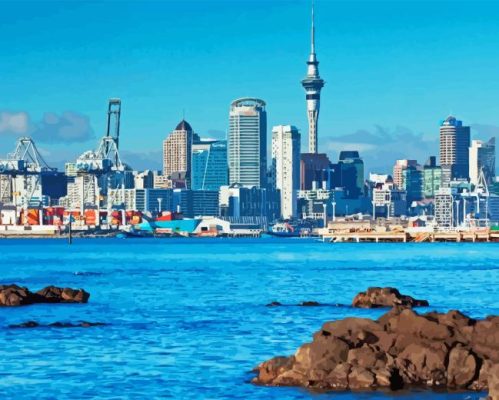 New Zealand Auckland Paint By Number