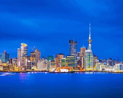 Auckland Lights Paint By Number