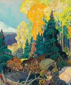 Autumn Hillside Group of seven paint by numbers